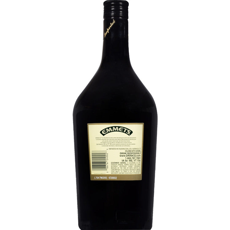 Emmets Irish Cream Liqueur 34 - 1.75L - Back