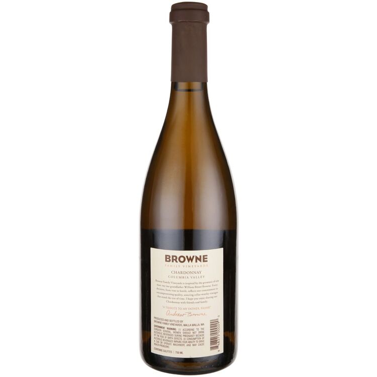 Browne Family Vineyards Chardonnay Bitner Estate Columbia Valley 2021 - 750ML