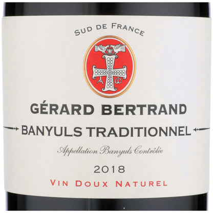 Gerard Bertrand Banyuls Traditionnel Vin Doux Naturel 2018 - 750ML - Front Label