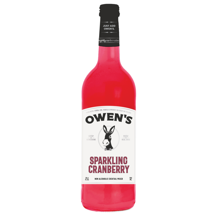 Owen'S Craft Mixers Sparkling Cranberry - 750ML