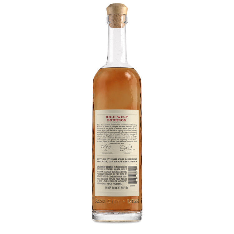 High West Blended Bourbon 92 - 375ML - Back