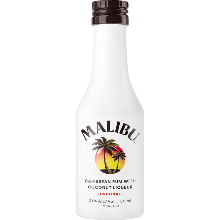 Malibu Coconut Flavored Rum Original 42 - 50ML - Front