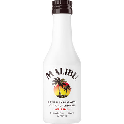 Malibu Coconut Flavored Rum Original 42 - 50ML - Front