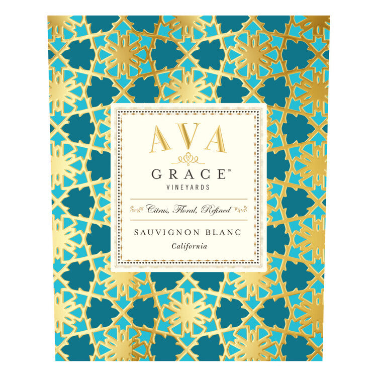 Ava Grace Vineyards Sauvignon Blanc California - 750ML - Front Label