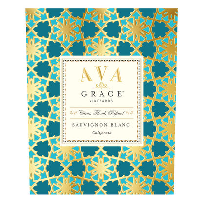 Ava Grace Vineyards Sauvignon Blanc California - 750ML - Front Label