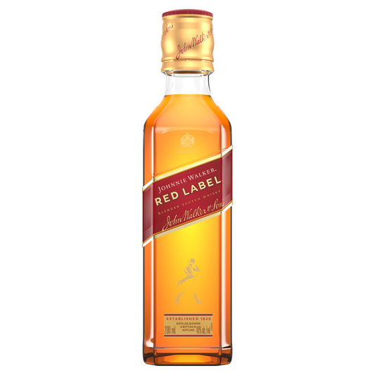 Johnnie Walker Blended Scotch Red Label 80 Square Bottle - 200ML - Front