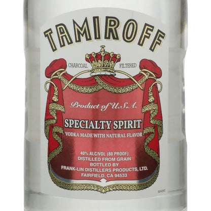 Tamiroff Vodka 80 - 1.75L - Front Label