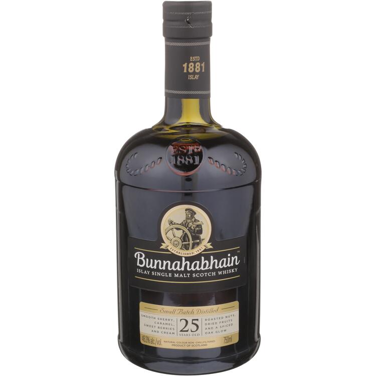 Bunnahabhain Single Malt Scotch Small Batch 25 Yr 92.6 - 750ML - Front