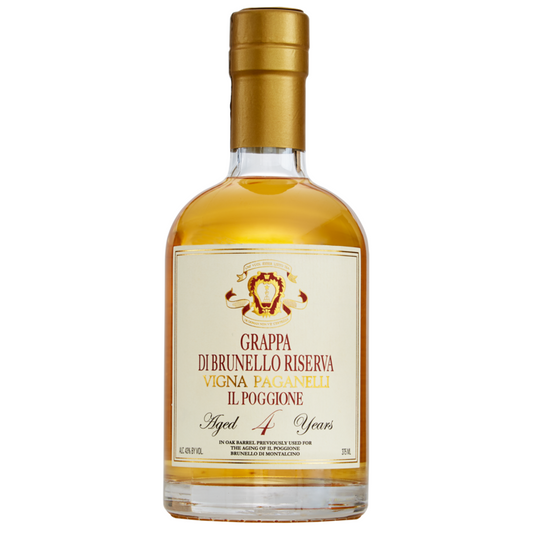 Il Poggione Grappa Brunello Di Montalcino Riserva 4 Yr 86 - 375ML - Front