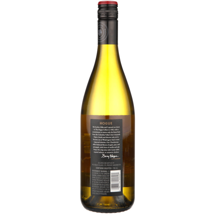 The Hogue Cellars Chardonnay Columbia Valley - 750ML - Back