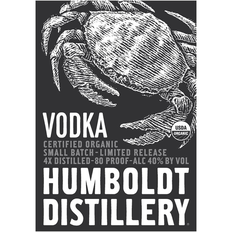 Humboldt Distillery Vodka Small Batch Limited Release 80 - 750ML - Front Label