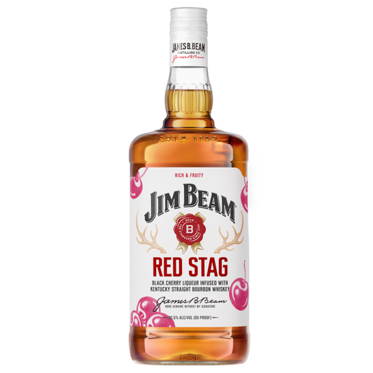 Jim Beam Red Stag Black Cherry Infused Straight Bourbon 65 - 1.75L - Front