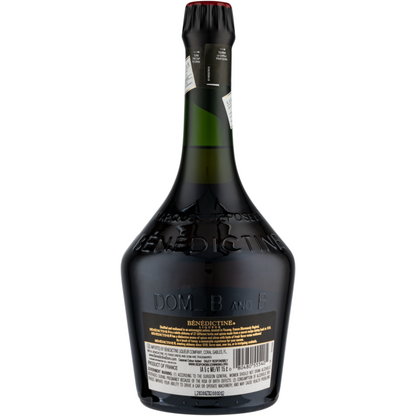Benedictine Brandy Liqueur Dom 80 - 750ML - Back