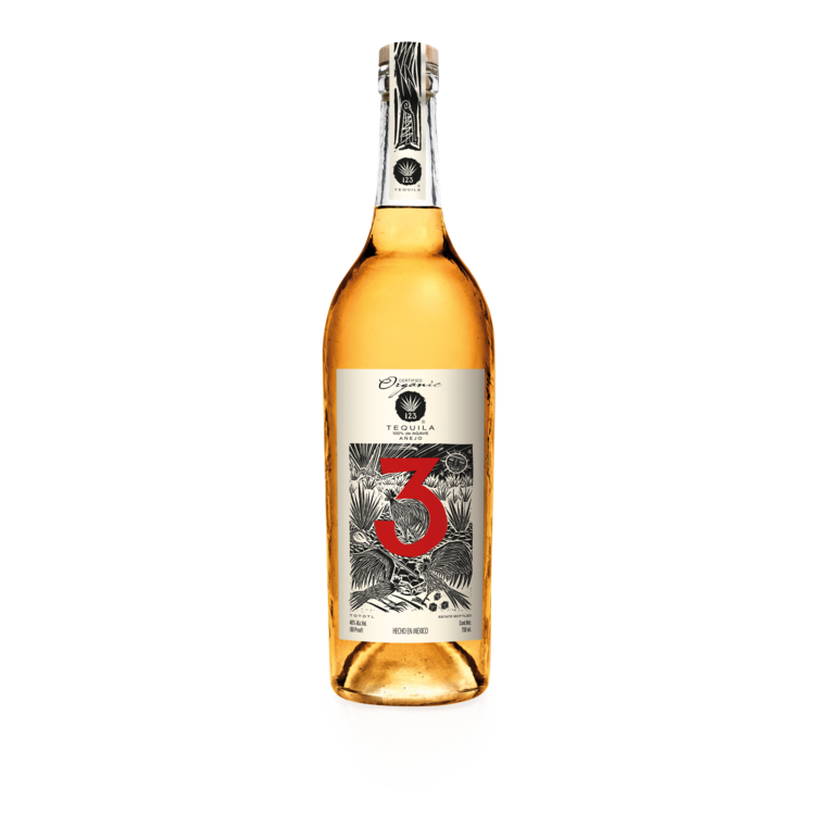 123 Tequila Anejo 3 80 - 750ML - Front