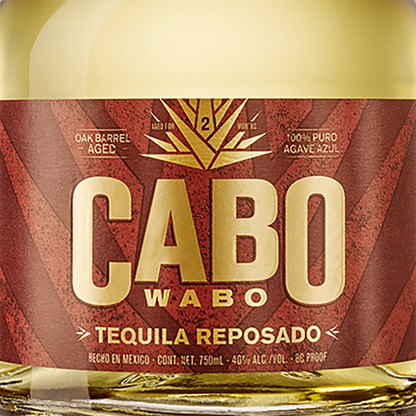 Cabo Wabo Tequila Reposado 80 - 750ML - Front Label