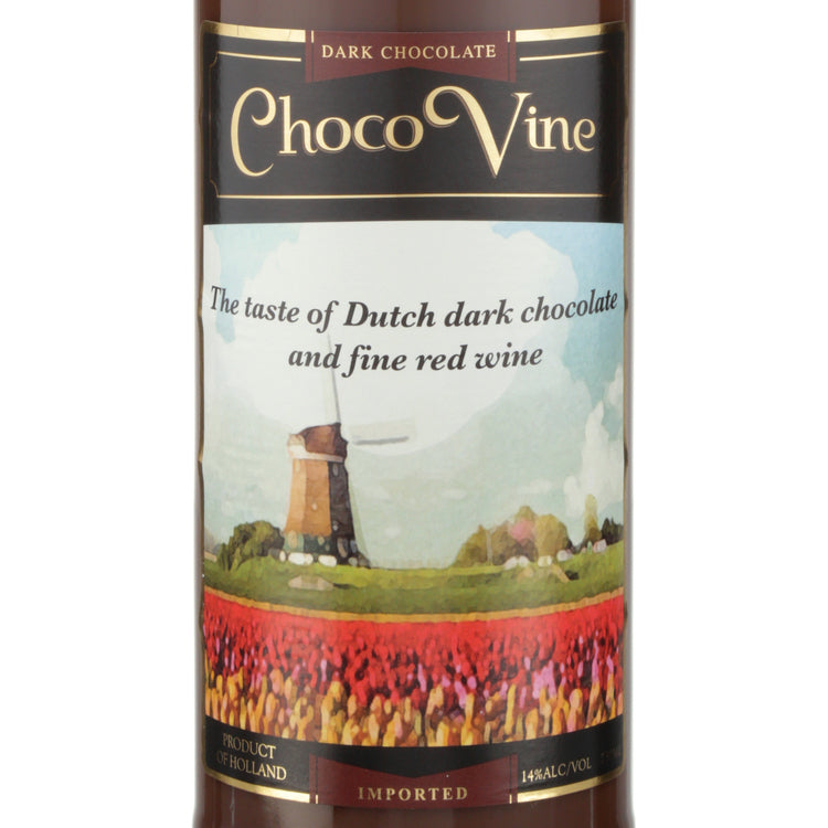 Chocovine Dark Chocolate Flavored Wine - 750ML - Front Label