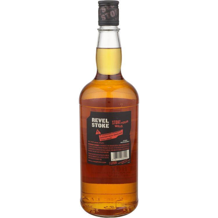 Revel Stoke Cinnamon Flavored Whiskey Hot Box 70 - 1.0L - Back