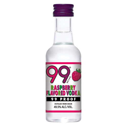 99 Brand Raspberry Liqueur 99 - 50ML - Front