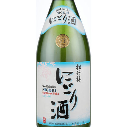 Sho Chiku Bai Junmai Nigori Sake - 1.5L - Front Label