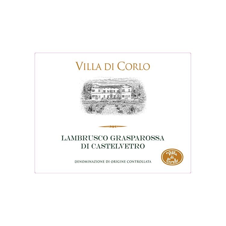 Villa Di Corlo Lambrusco Grasparossa Di Castelvetro Dry - 750ML - Front Label