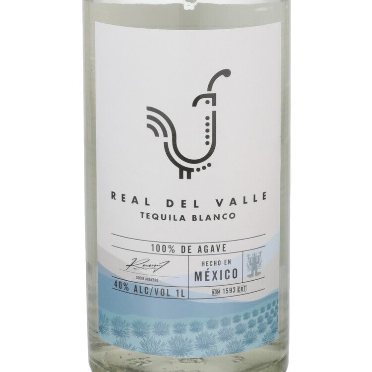 Real Del Valle Tequila Blanco 80 - 750ML - Front Label