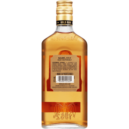 Bacardi Gold Rum 80 - 375ML - Back