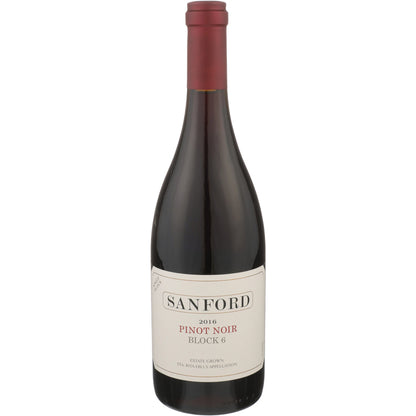 Sanford Pinot Noir Single Block 6 Sanford & Benedict Vineyard Santa Ri - 750ML - Front