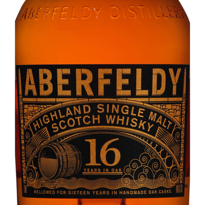 Aberfeldy Single Malt Scotch 16 Yr 80 - 750ML - Front Label