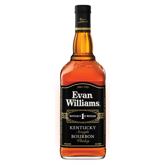 Evan Williams Straight Bourbon Black Label 86 - 1.0L - Front