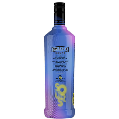 Smirnoff Berry Lemon Flavored Vodka Sours 60 - 1.0L - Back