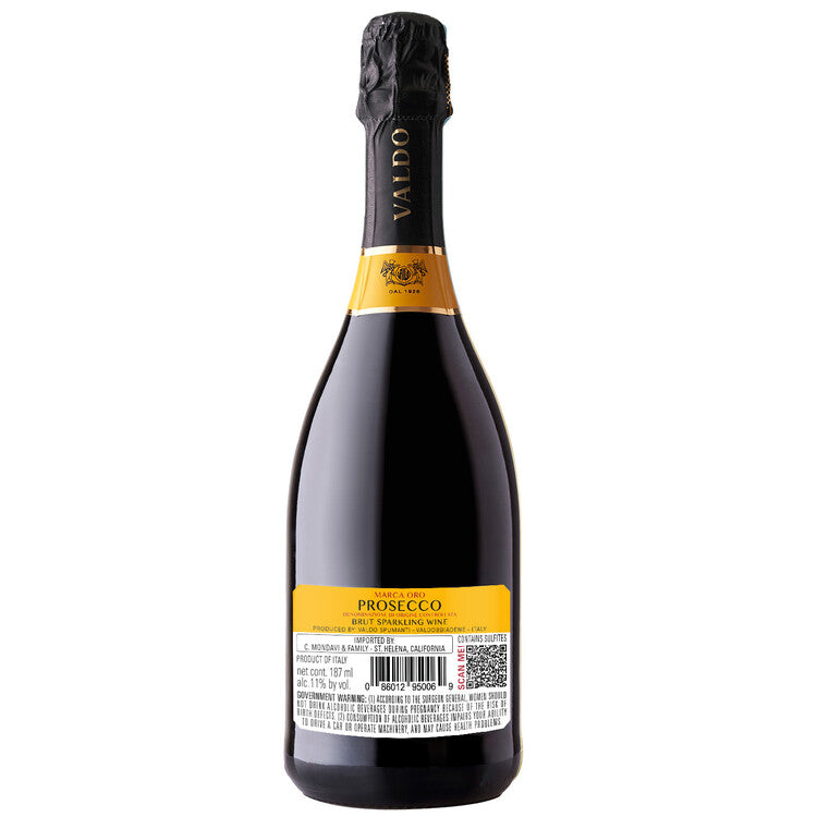 Valdo Prosecco Brut Marca Oro - 750ML - Back
