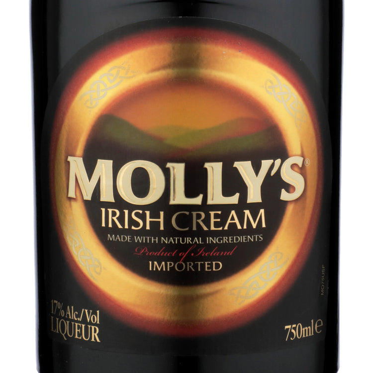 Molly's Irish Cream Liqueur 34 - 750ML - Front Label
