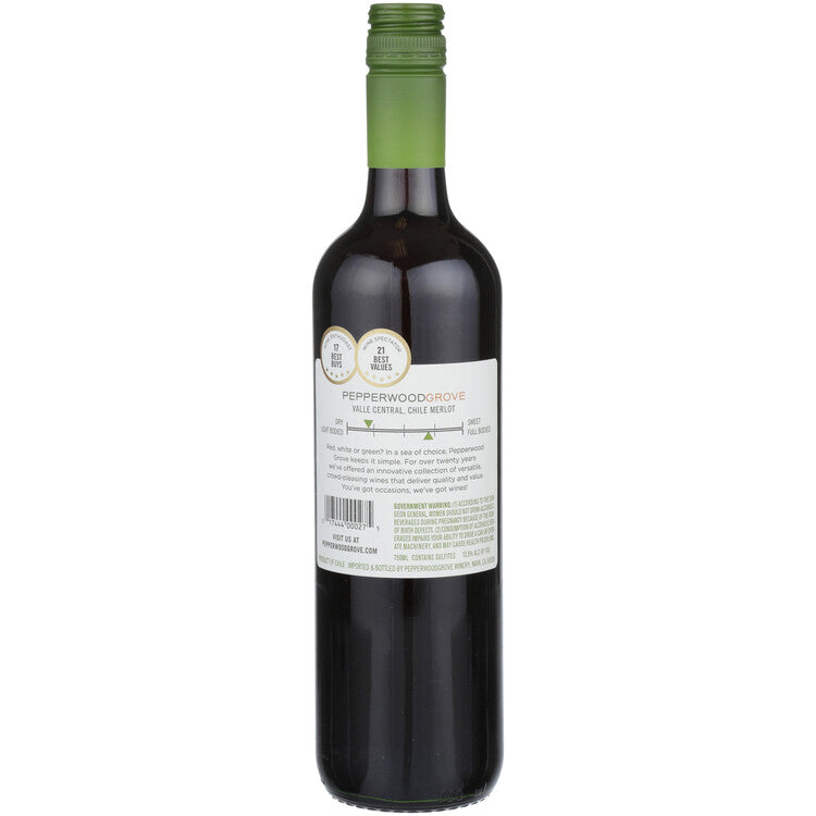 Pepperwood Grove Merlot International - 750ML - Back