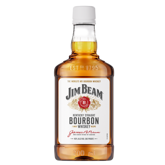 Jim Beam Straight Bourbon White Label 80 - 200ML - Front