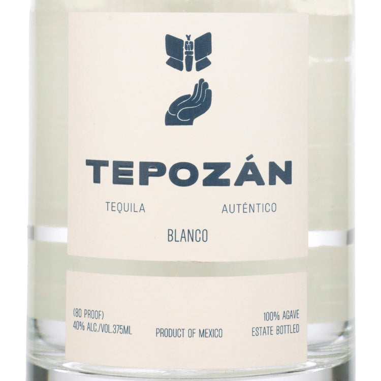 Tepozan Tequila Blanco 80 - 375ML - Front Label