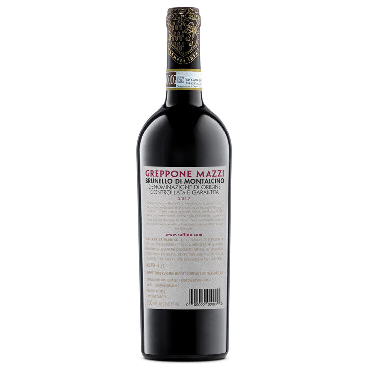 Tenuta Greppone Mazzi Brunello Di Montalcino 2018 Wood Box - 750ML - Back
