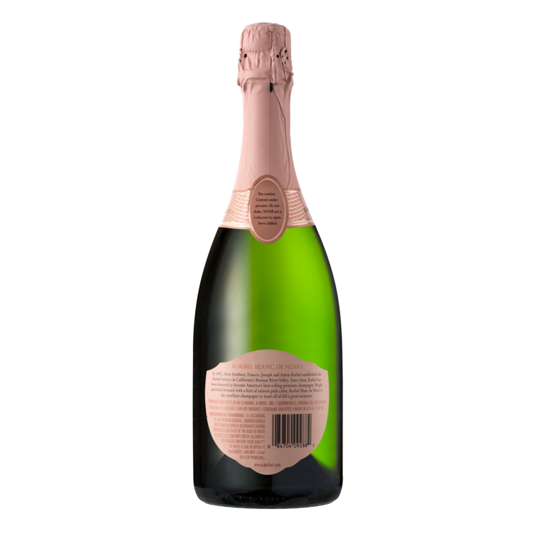 Korbel Blanc De Noirs California - 750ML - Back