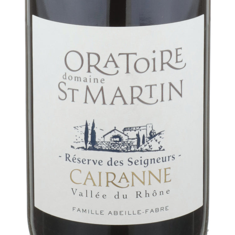 Oratoire St Martin Cairanne Rouge Reserve Des Seigneurs 2019 - 750ML - Front Label