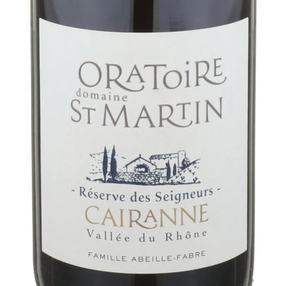 Oratoire St Martin Cairanne Rouge Reserve Des Seigneurs 2019 - 750ML - Front Label