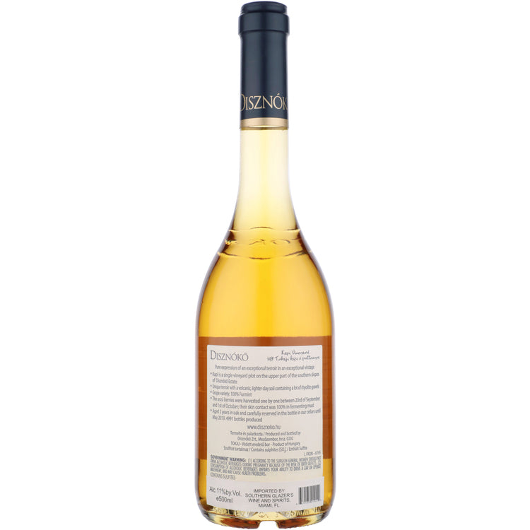 Disznoko Tokaji Aszu 6 Puttonyos Kapi Vineyard 2015 - 500ML - Back