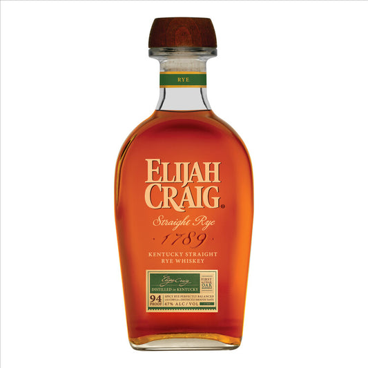 Elijah Craig Straight Rye Whiskey 94 - 375ML - Front
