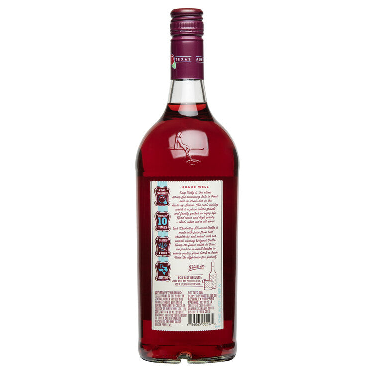 Deep Eddy Cranberry Flavored Vodka 70 - 1.0L - Back