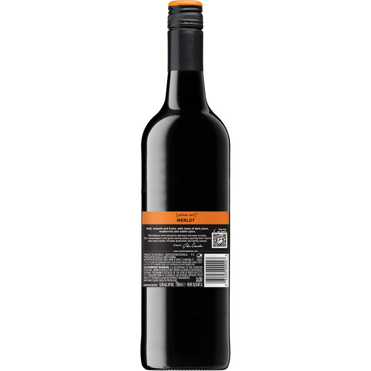 Yellow Tail Merlot South Eastern Australia - 750ML - Back