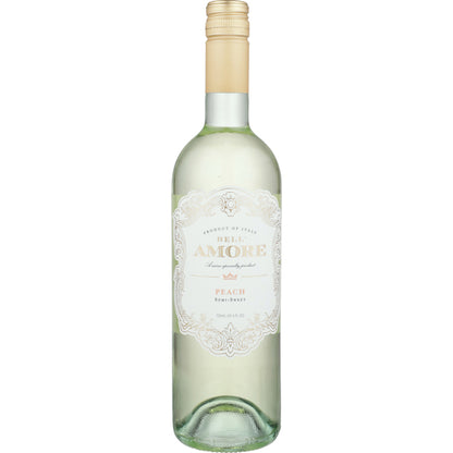 Bell'Amore Peach Flavored Wine Semi-Sweet - 750ML