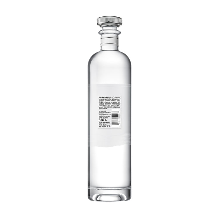 Aspen Vodka 80 - 1.0L - Back
