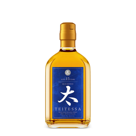 Teitessa Single Grain Japanese Whisky Blue Edition 15 Yr 80 - 750ML - Front