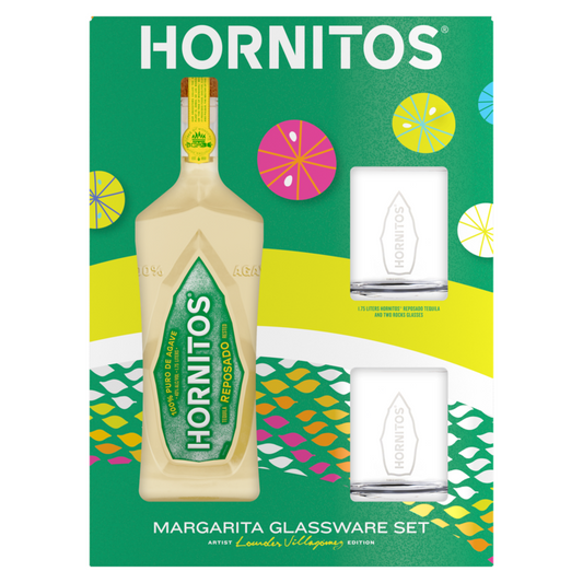 Hornitos Tequila Reposado 80 W/ 2 Rock Glasses - 1.75L