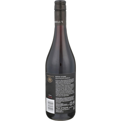 Tyrrell's Wines Shiraz Rufus Stone Heathcote 2019 - 750ML - Back