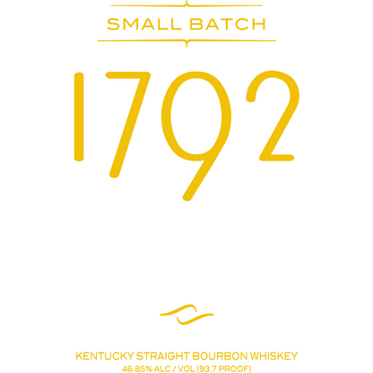 1792 Straight Bourbon Small Batch 93.7 - 1.75L - Front Label