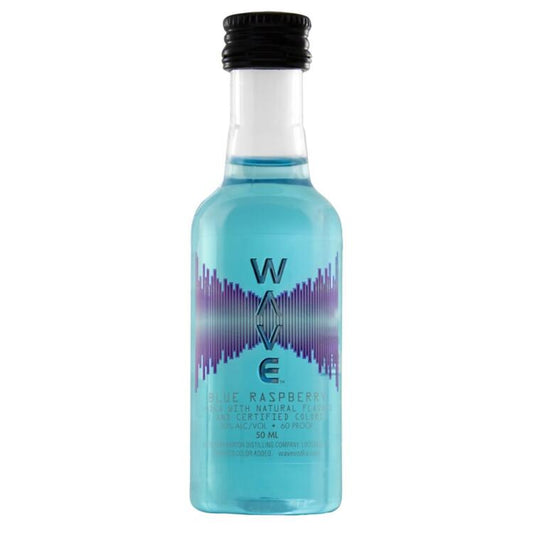 Wave Blue Raspberry Flavored Vodka 60 - 50ML - Front